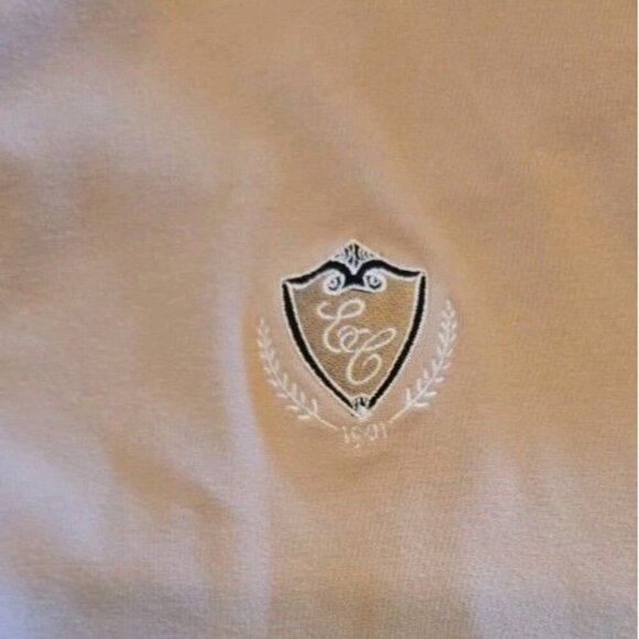 Adidas Sweatshirt Womens Large Pink Tan Over Pockets Logo Country Club Logo - Picture 4 of 9